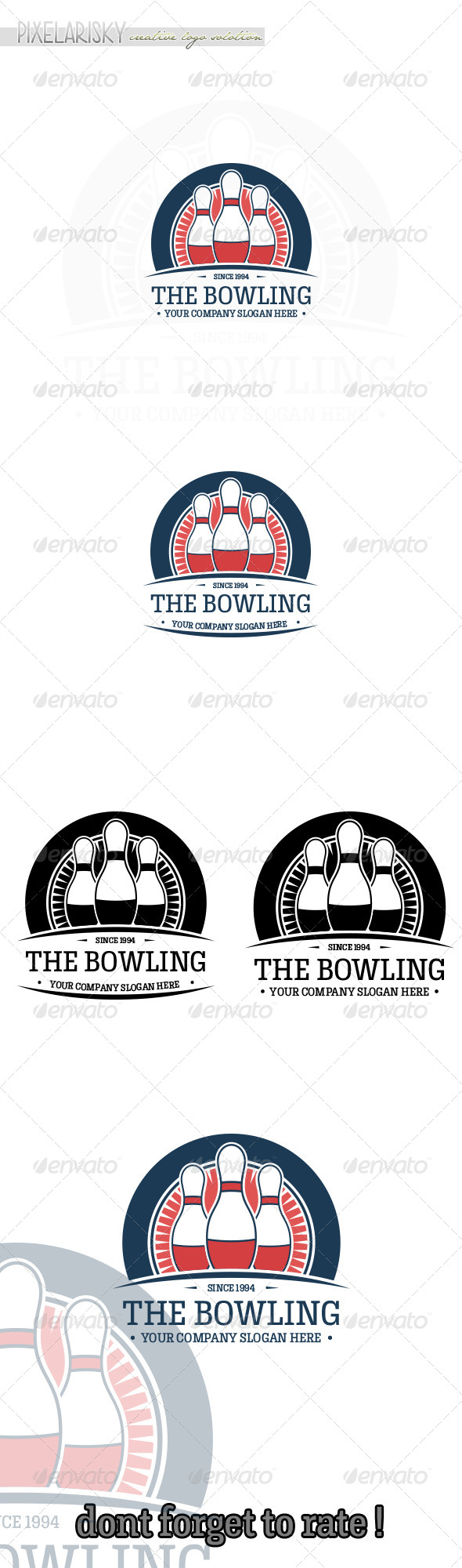 Bowling Sport Logo - Objects Logo Templates