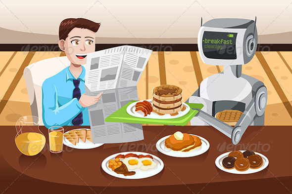 Robot Serving Breakfast - Technology Conceptual