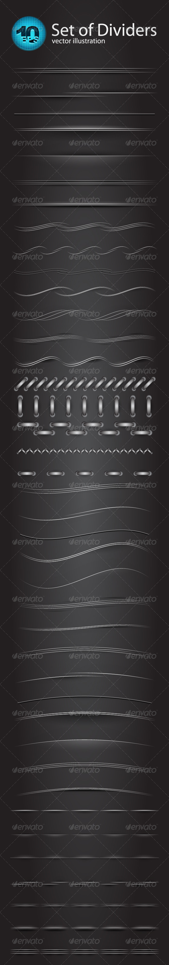 Vector divider set - Borders Decorative