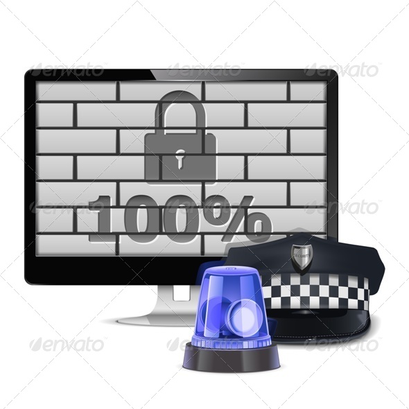 Vector Computer Security Concept - Computers Technology