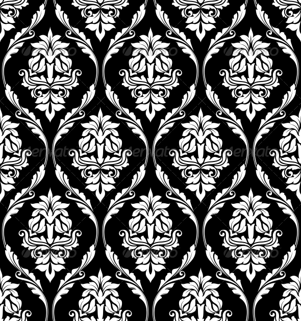 Damask-Style Pattern - Patterns Decorative
