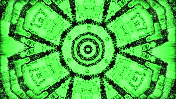 Green glow rotate animation kaleidoscope alt