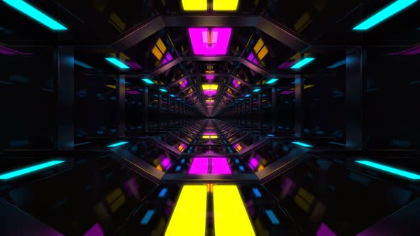 Neon Corridor Vj Loop