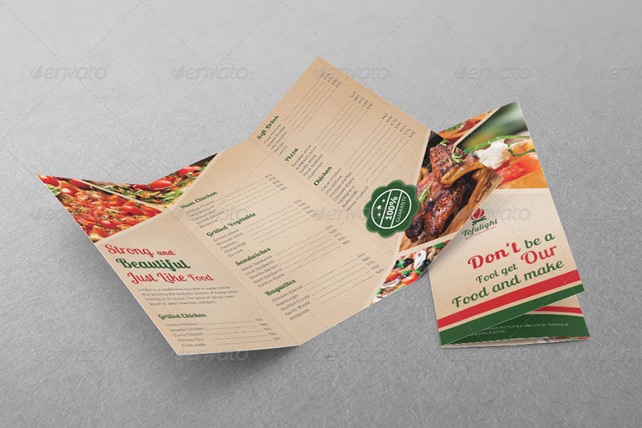 Restaurant Business Tri-Fold Brochure | Volume 2, Print Templates ...