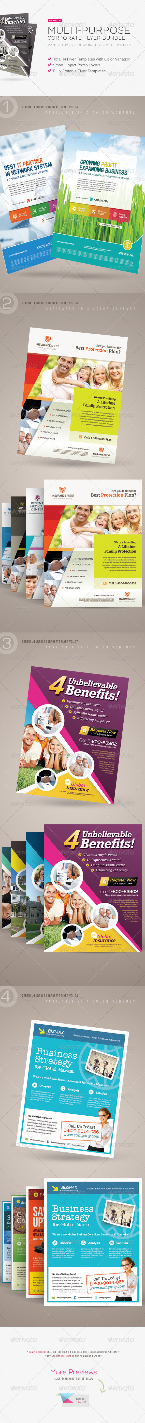 Multi-purpose Corporate Flyer Bundle - Corporate Flyers