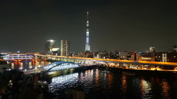 Beautiful Tokyo sky tree around with other building in Tokyo Japan alt