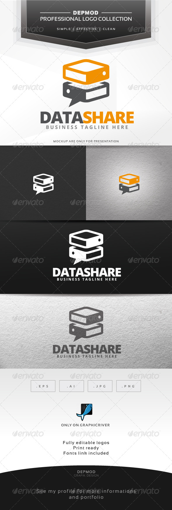 Data Share Logo - Symbols Logo Templates
