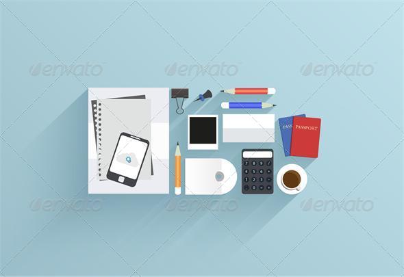 Flat Icon with Long Shadow - Web Technology
