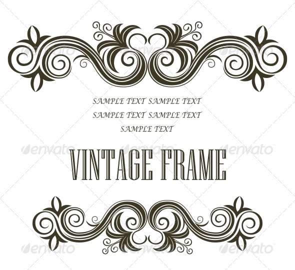 Vintage Frame - Borders Decorative