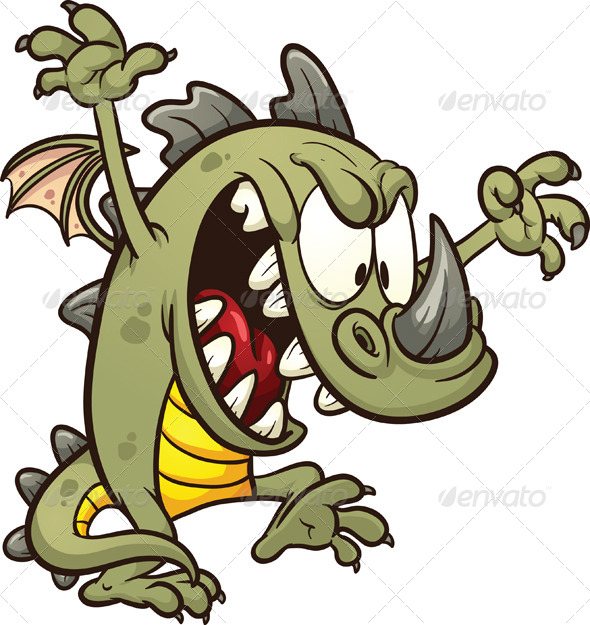 Cartoon Dragon - Monsters Characters