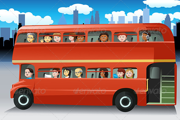 People in a Bus - People Characters