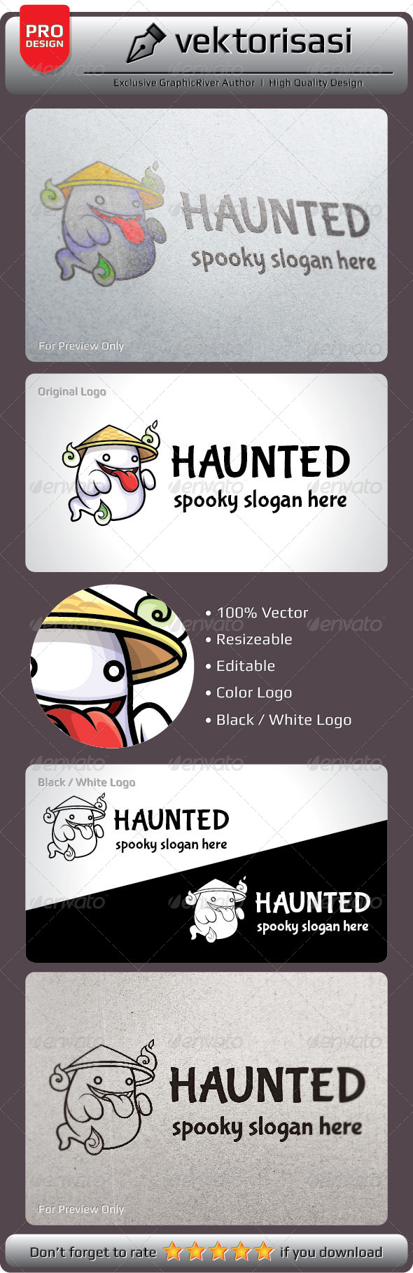 Haunted Logo - Logo Templates