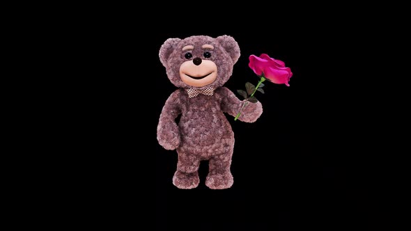 Teddy Bear Loop On Alpha Channel alt