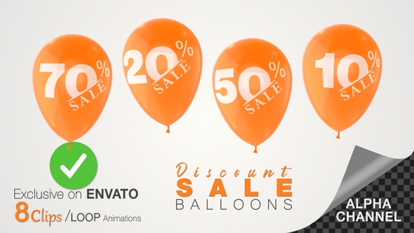 Promotional Sale Discount Balloons alt