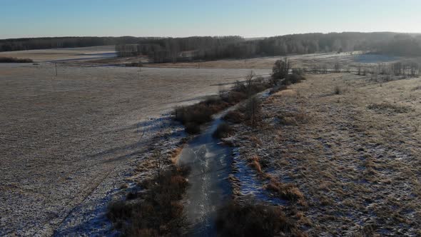 5 Frozen River In The Meadows