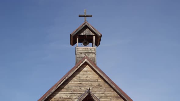 Old west church in ghost town alt