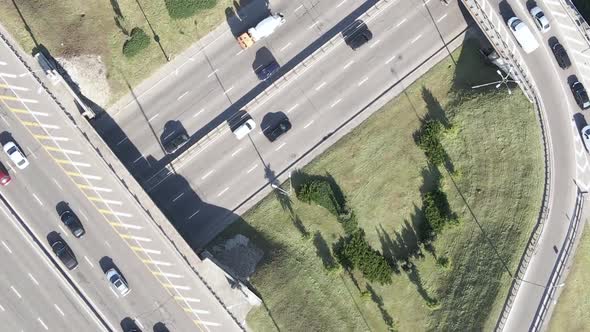 Kyiv, Ukraine Road junction Vertical video alt