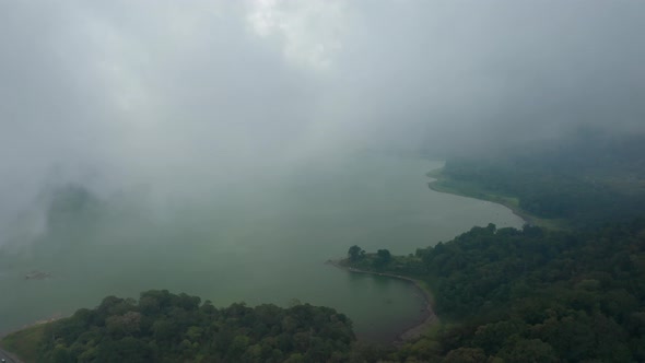 Drone Flight Towards Lake And Forest alt