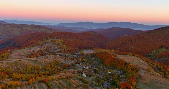 Beautiful Nature Warm Autumn Morning a Fascinating Mountain alt