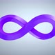 Infinity purple sign on grey background - VideoHive Item for Sale