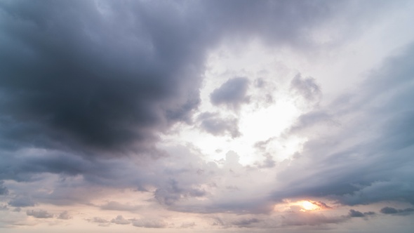 Dramatic clouds passing - Loop