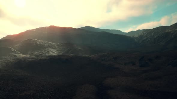 Mountains of Afghanistan at Sunset alt