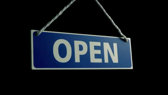 Passing Open Sign alt