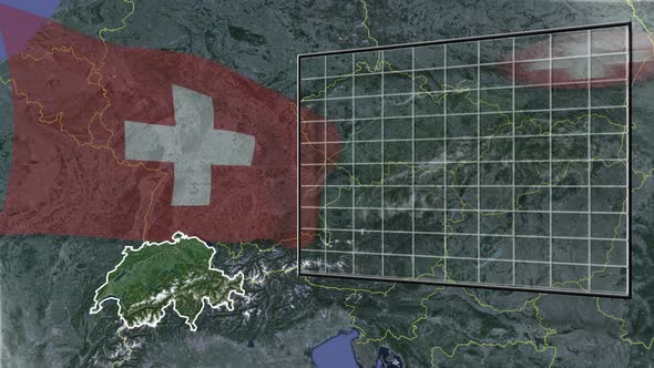 Switzerland Flag And Map Animation alt
