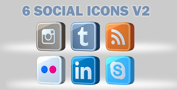 Social Media Icons Pack V2