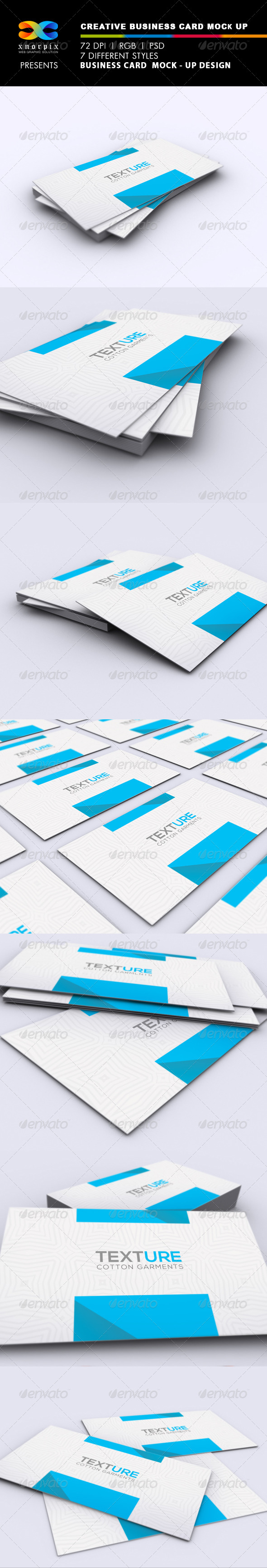 Realistic Business Card Mock-up - Business Cards Print