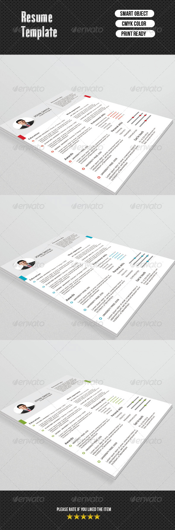 Fresh Resume Template - Resumes Stationery