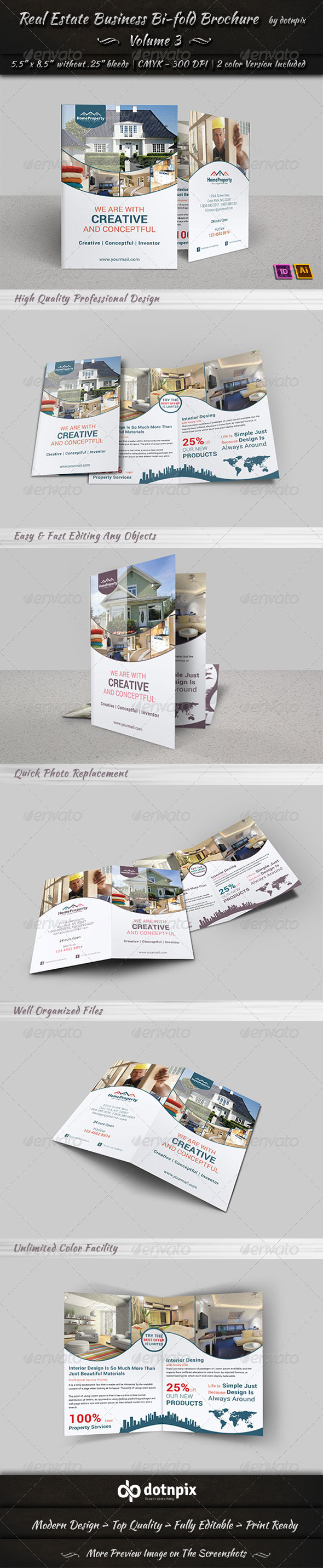 Real Estate Business Bi-Fold Brochure | Volume 3