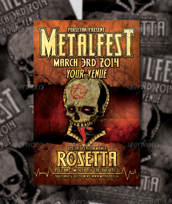 Metalfest Flyer Design - Flyers Print Templates