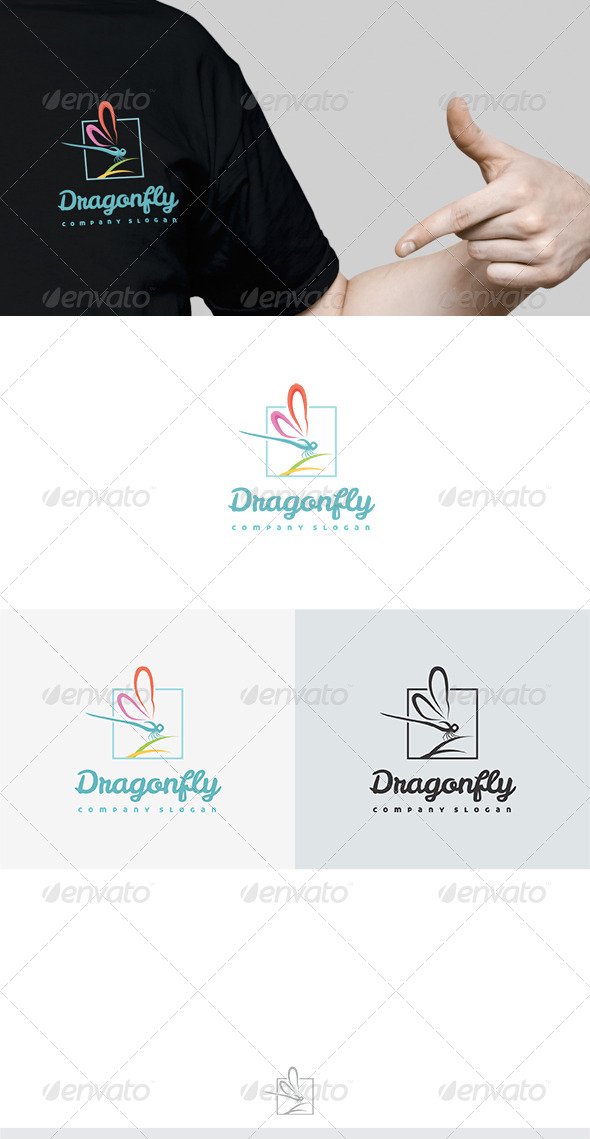 Dragonfly Logo - Nature Logo Templates