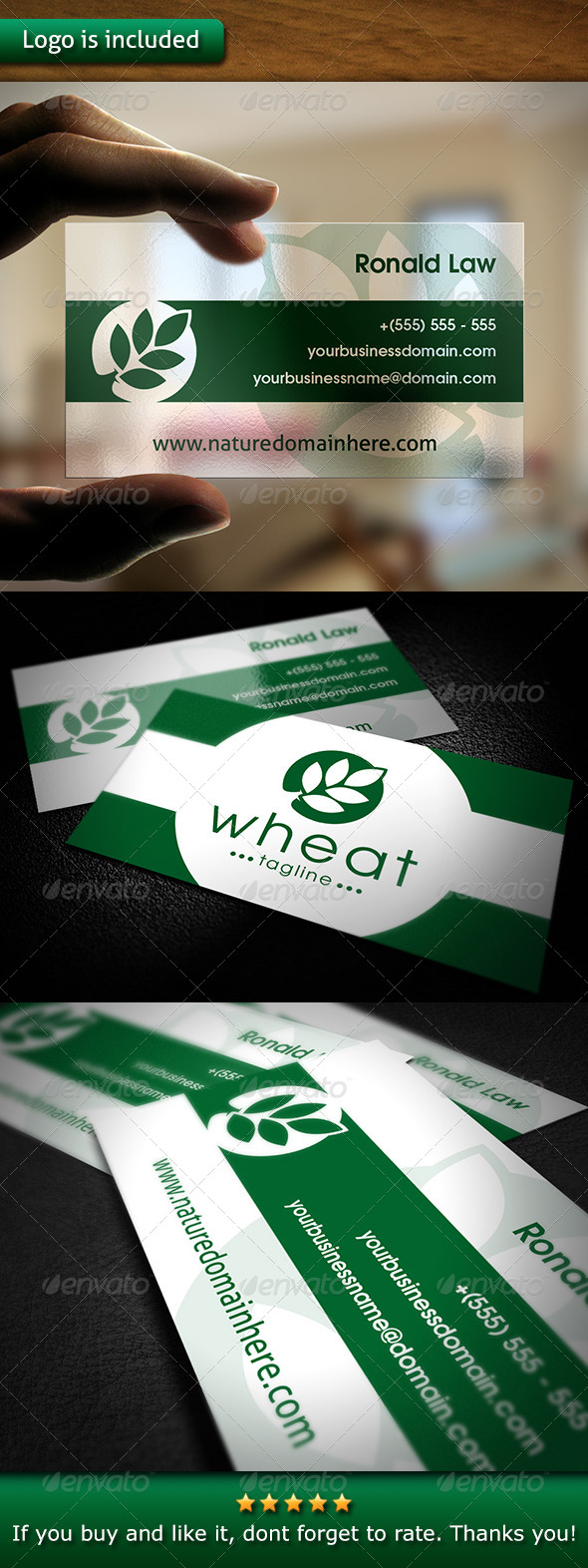 Nature Business Card - Corporate Business Cards
