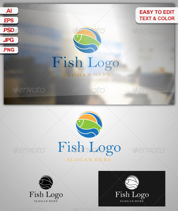 Fish Logo - Animals Logo Templates