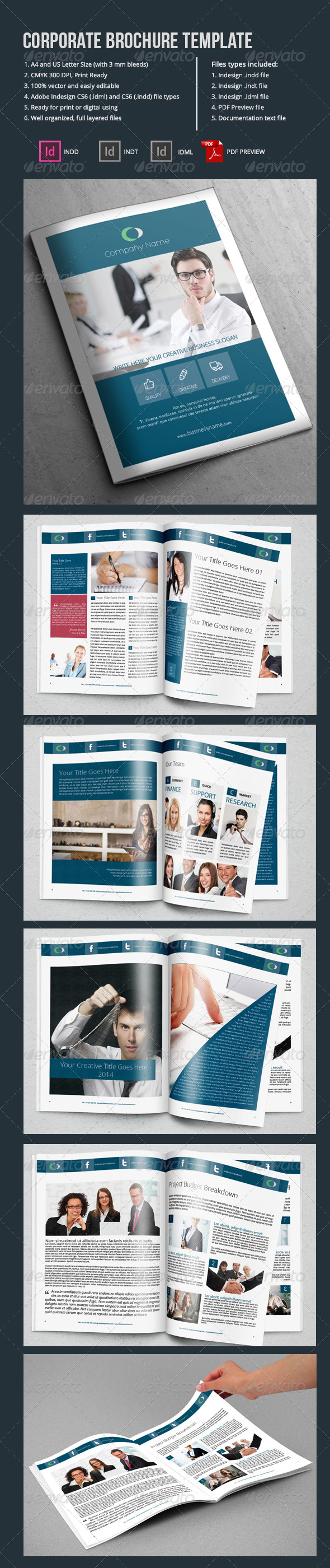 Corporate Brochure Template-12 Pages - Corporate Brochures