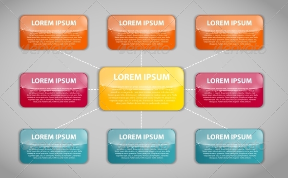 Infographic Business Template - Web Technology
