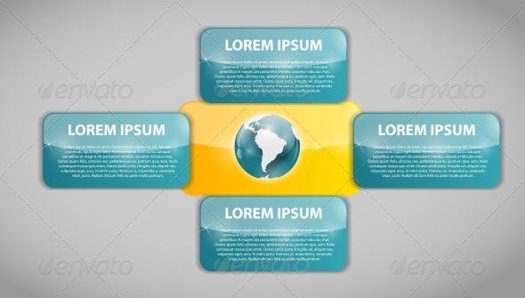 Infographic Business Template Vector Illustration - Web Technology