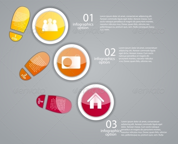 Infographic Business Template Vector Illustration - Web Technology