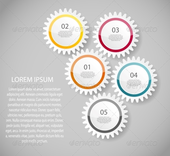 Infographic Business Template Vector Illustration - Web Technology