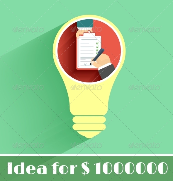 Lightbulb Idea - Concepts Business