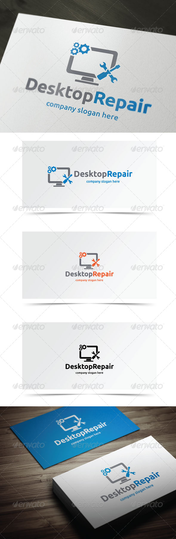 Desktop Repair - Objects Logo Templates