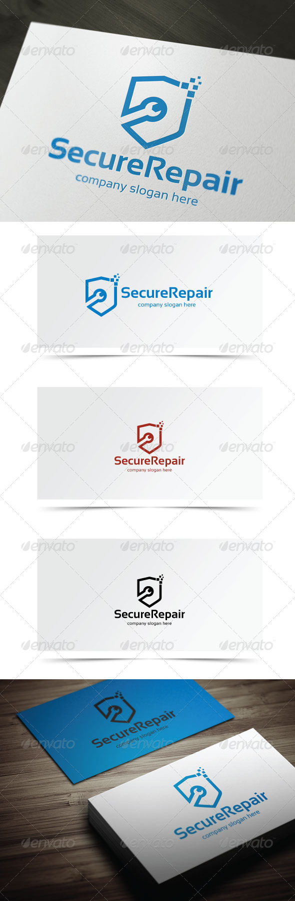 Secure Repair - Symbols Logo Templates