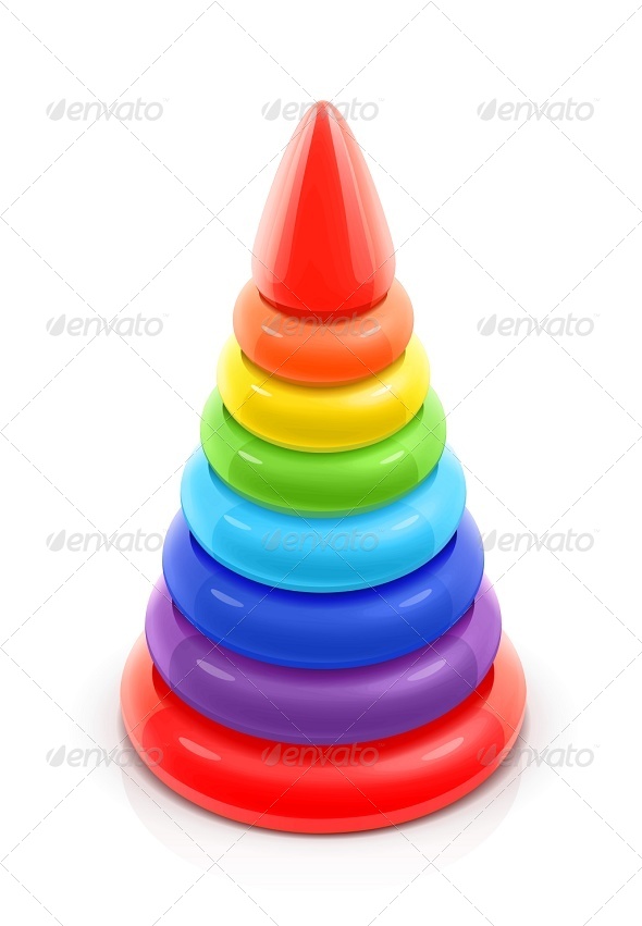 Pyramid Toy - Man-made Objects Objects