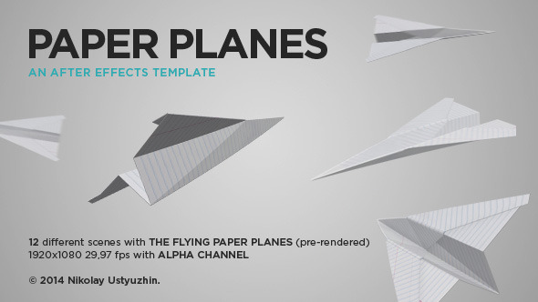 Paper Planes - VideoHive 6676037