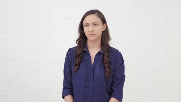 Embarrassed Indian girl alt