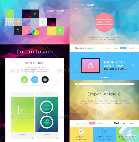 UI Flat Design - Web Technology
