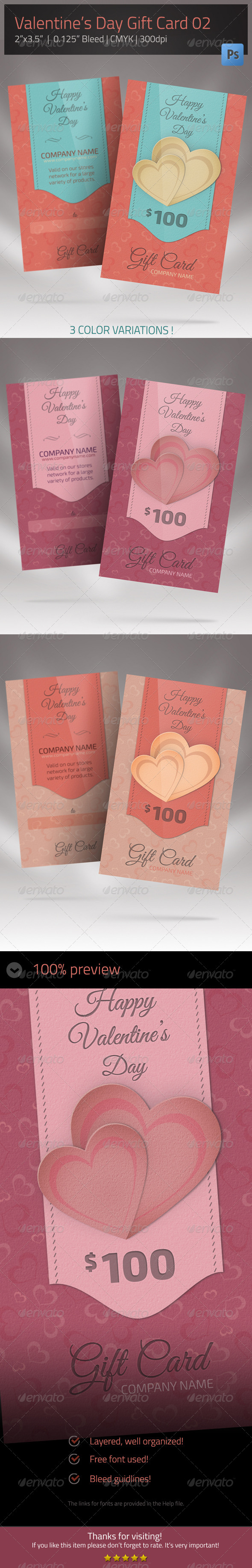 Gift Card for Valentines Day 02 - Loyalty Cards Cards & Invites