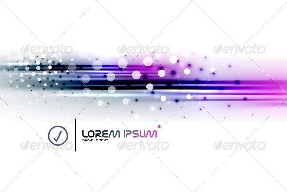 Abstract Blurred Isolated Motion Lines - Web Technology